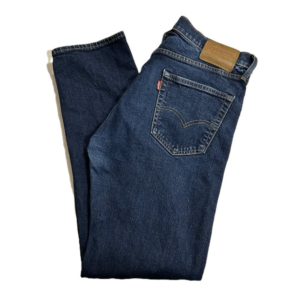 Men's Levi's 502 Taper Fit 34x34 Dark Wash - Stretch - Picture 2 of 14